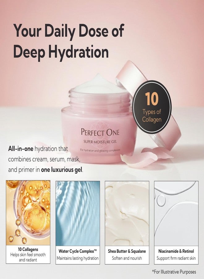 Perfect One All-in-One Face Moisturizer, Ultra Hydrating Anti Aging Face Cream, Japanese Skincare with Collagen for Radiant Skin, Lightweight Facial Moisturizer for All Skin Types and Daily Use, 50g - Image 2